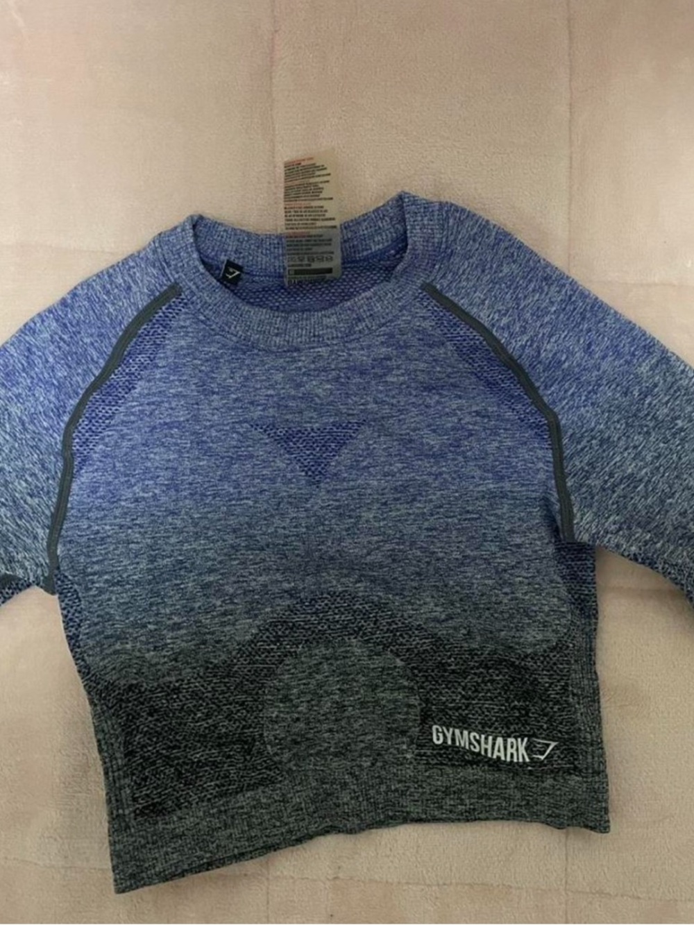 Gymshark Purple to Gray Seamless Workout Top
